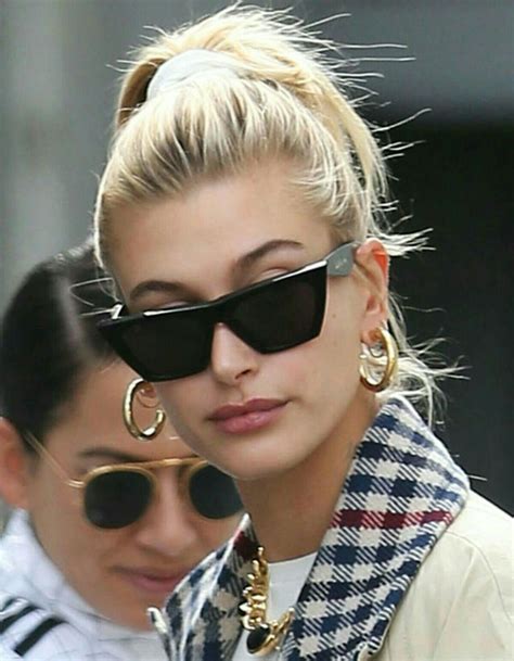 hailey bieber sunglasses celine